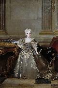 Portrait of the Mariana Victoria of Spain, Infanta of Spain and future Queen of Portugal; eldest daughter of Philip V of Spain and his second wife Eli Nicolas de Largilliere